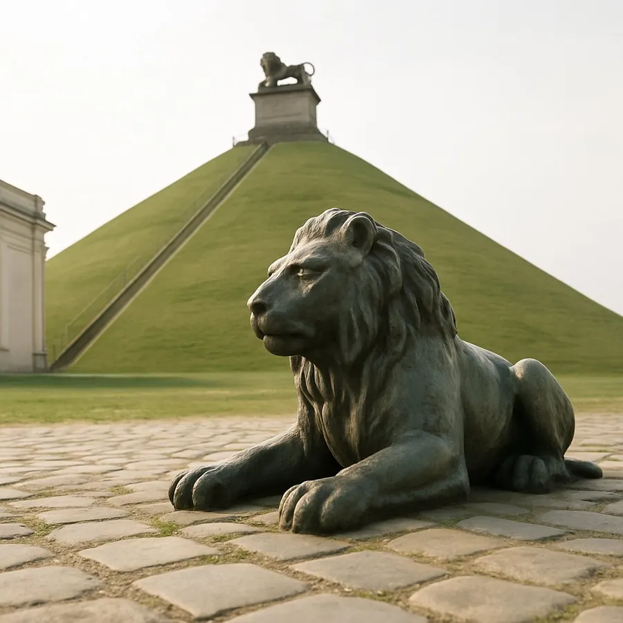 Le Lion de la Butte, à Braine-l'Alleud, près de Waterloo